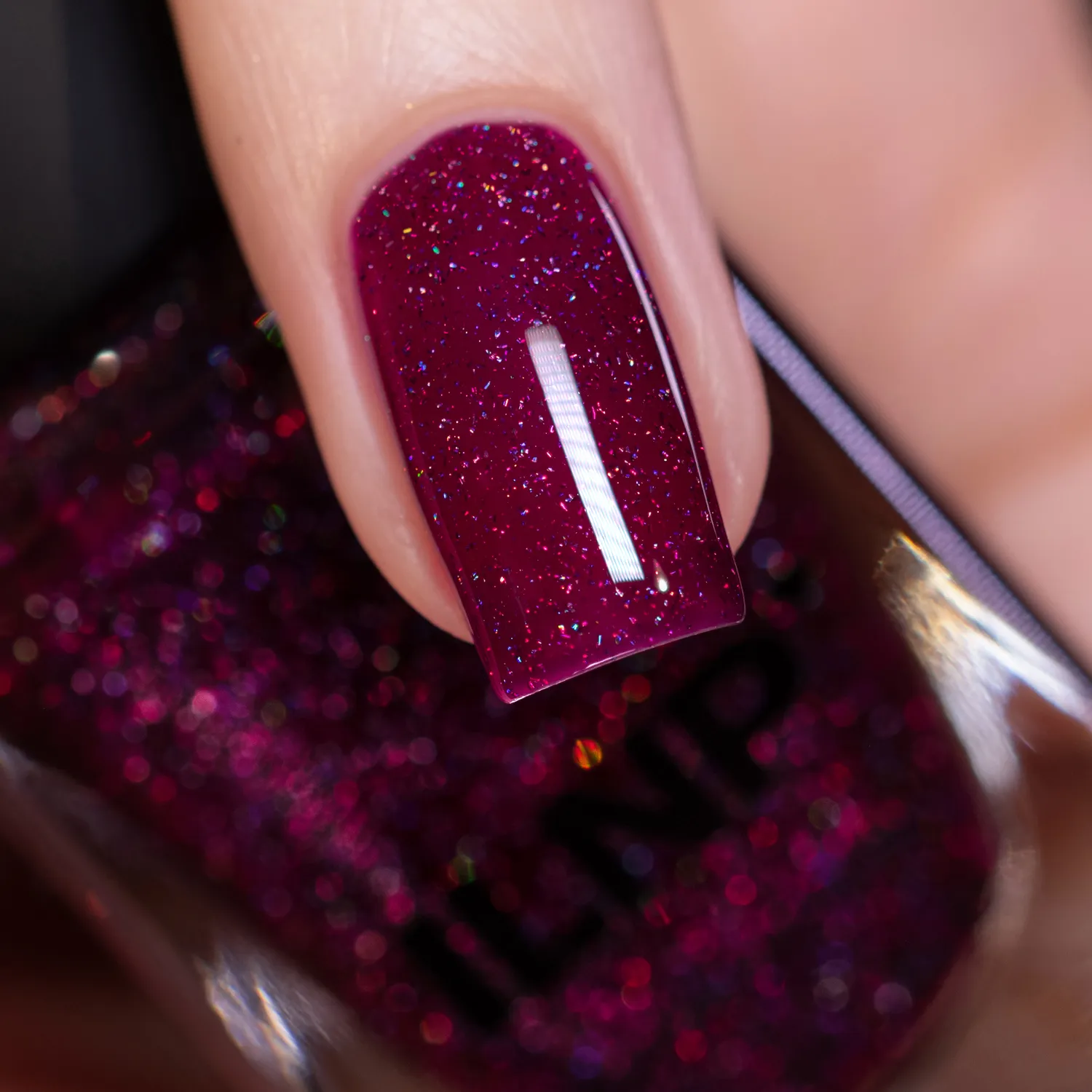 ILNP Honeymoon nagellack bär holografisk jelly