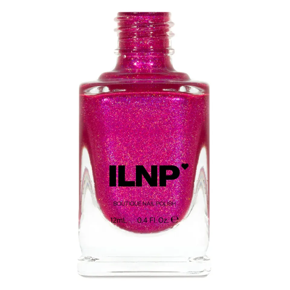 ILNP Bikini Bottoms nagellack magenta holografisk