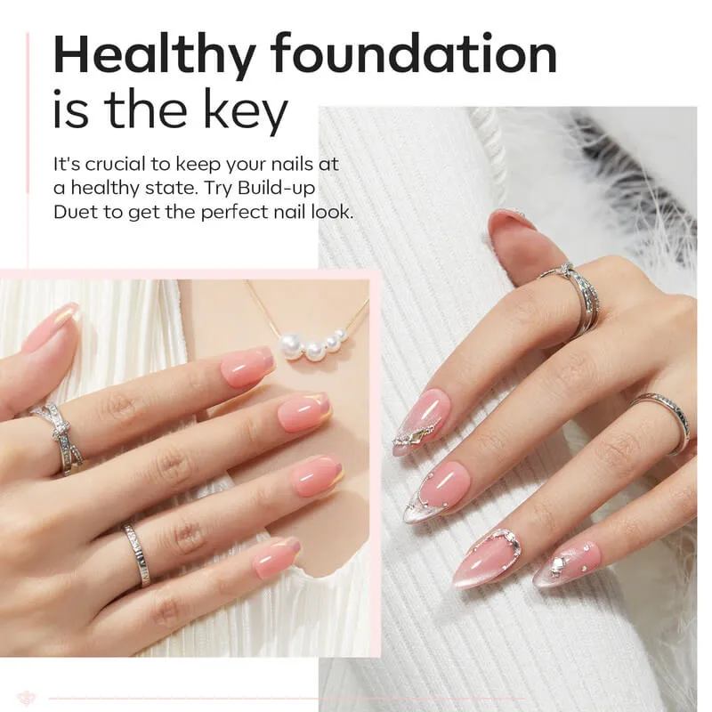 modelones 8-i-1 Rose Pink builder gel + top coat set 2x10 ml