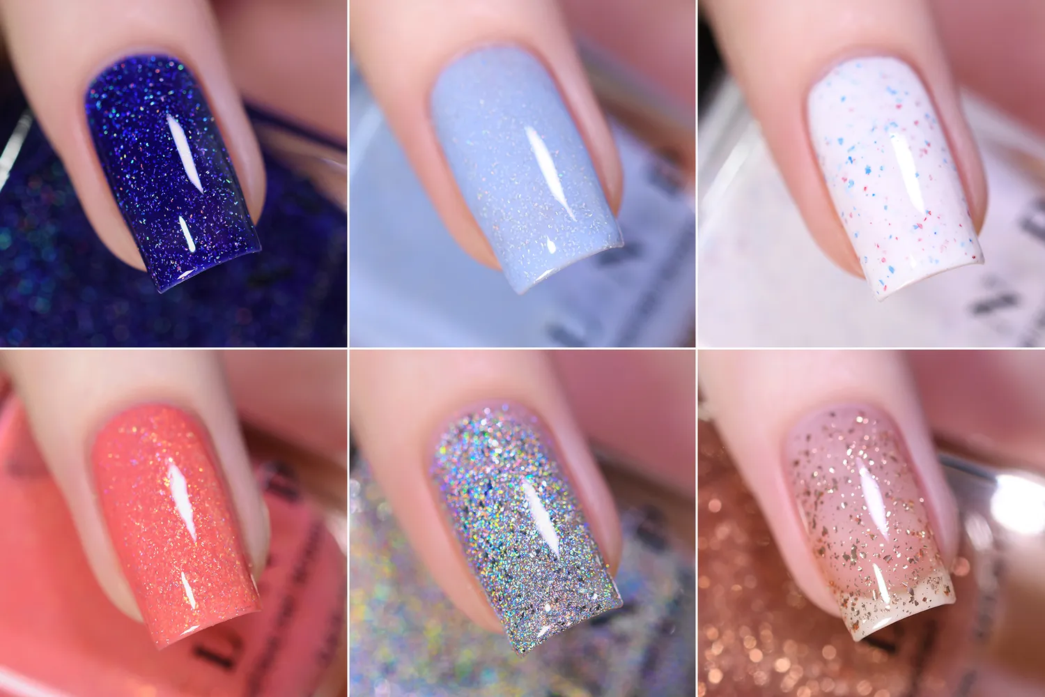 ILNP At Sea Collection nagellacksset 6-pack holografiskt