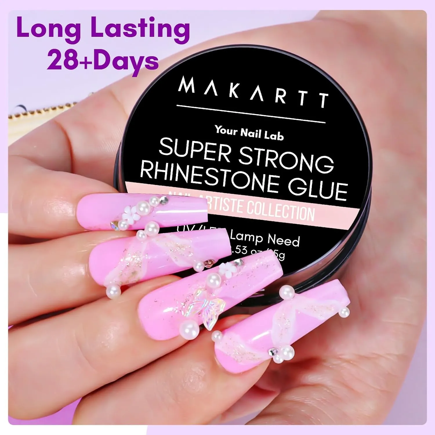 Makartt Super Strong Rhinestone Gel nagellim 15ml