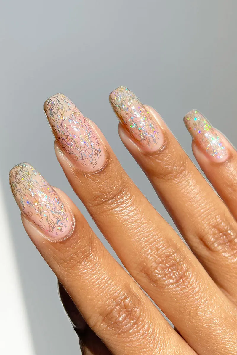 Cirque Colors Twinkle Tweed glitter topper holographic