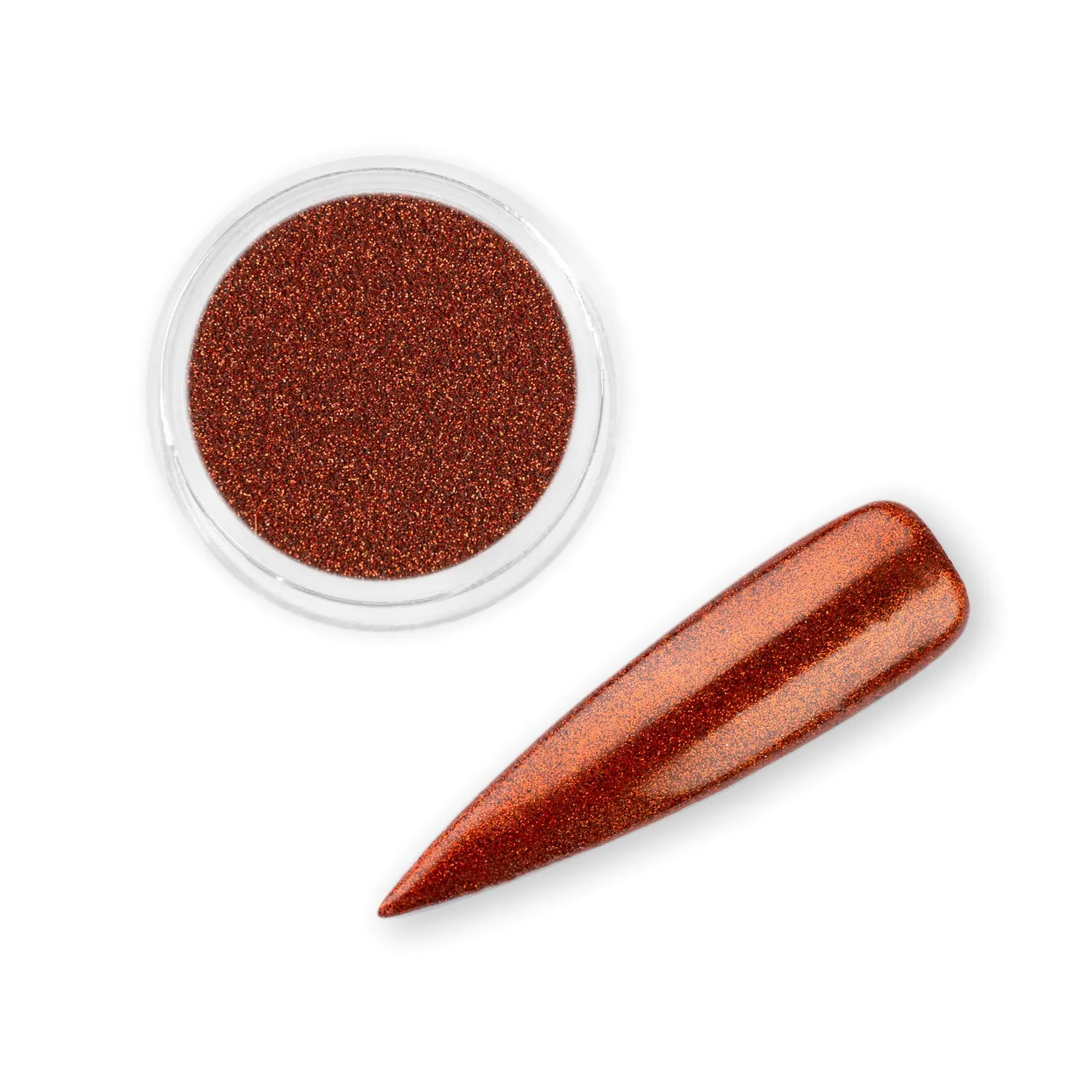 Iz Beauty Spice nagelglitter 6g bränd orange burk