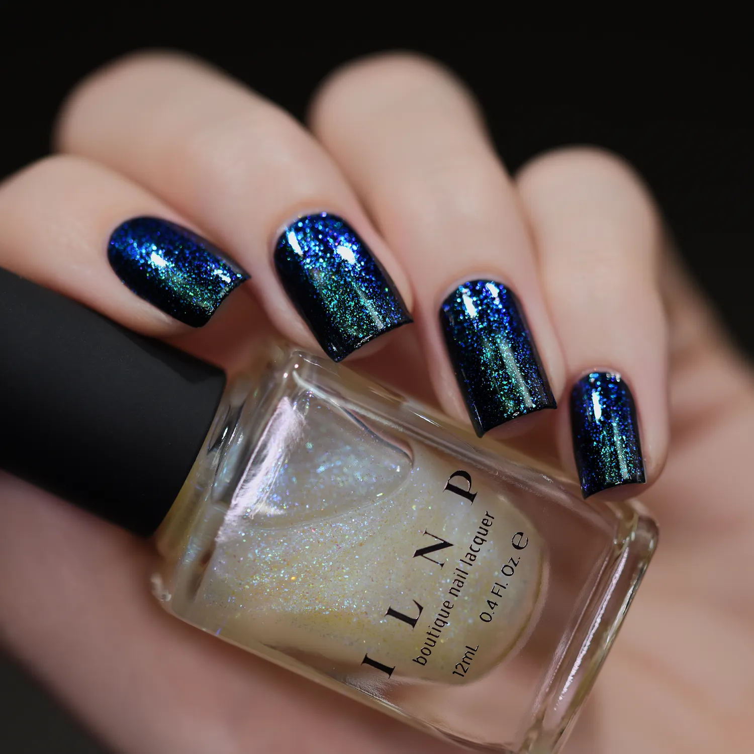 ILNP Real Magic Raven topper nagellack teal-lila skiftande