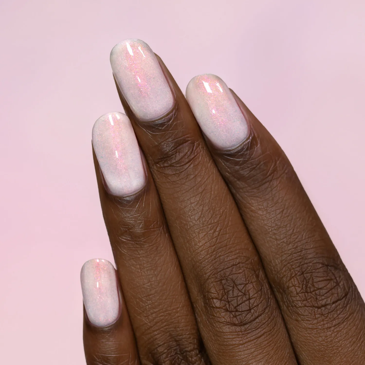 ILNP First Light nagellack persika skimrande