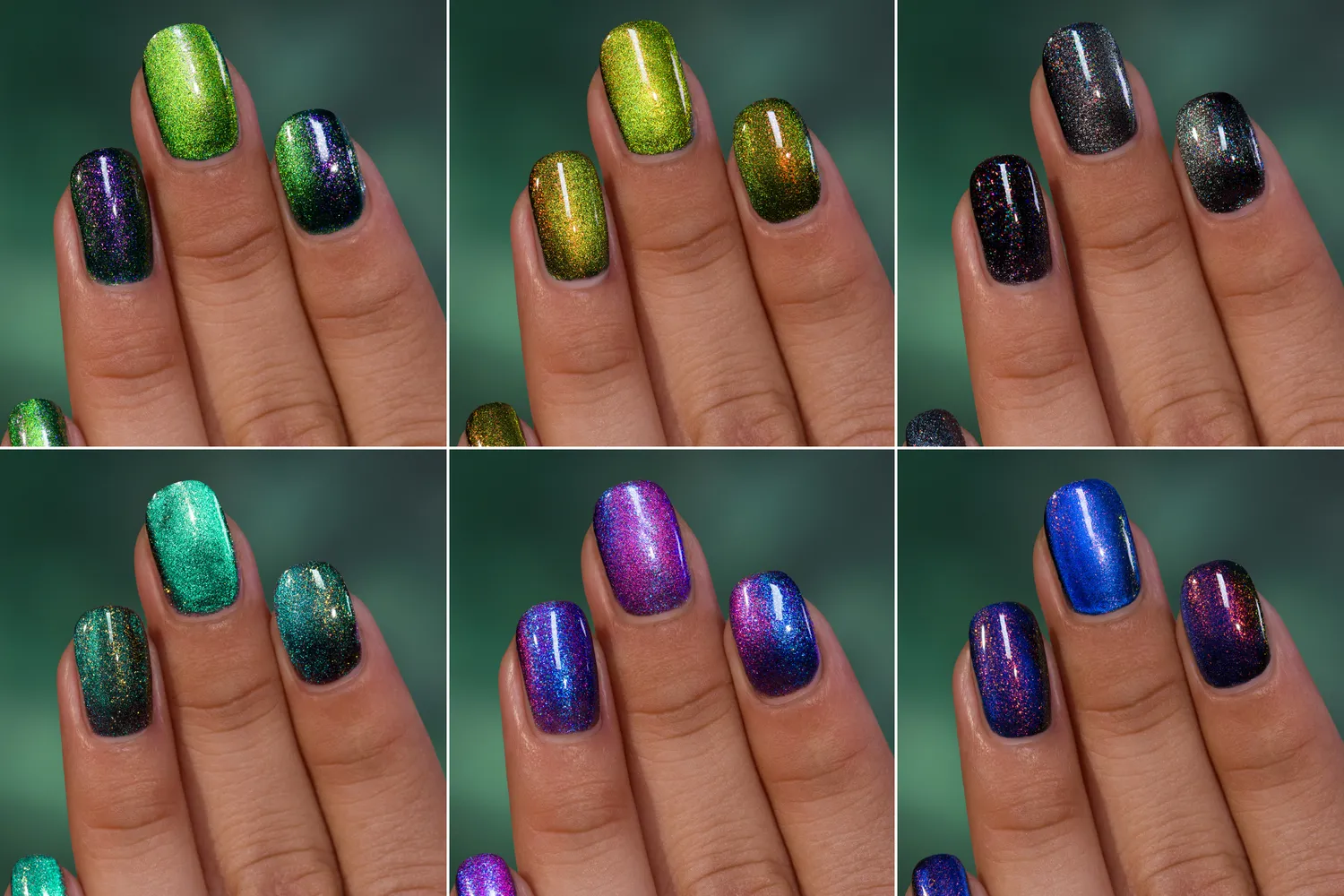 ILNP Twisted nagellackset 6-pack magnetisk effekt