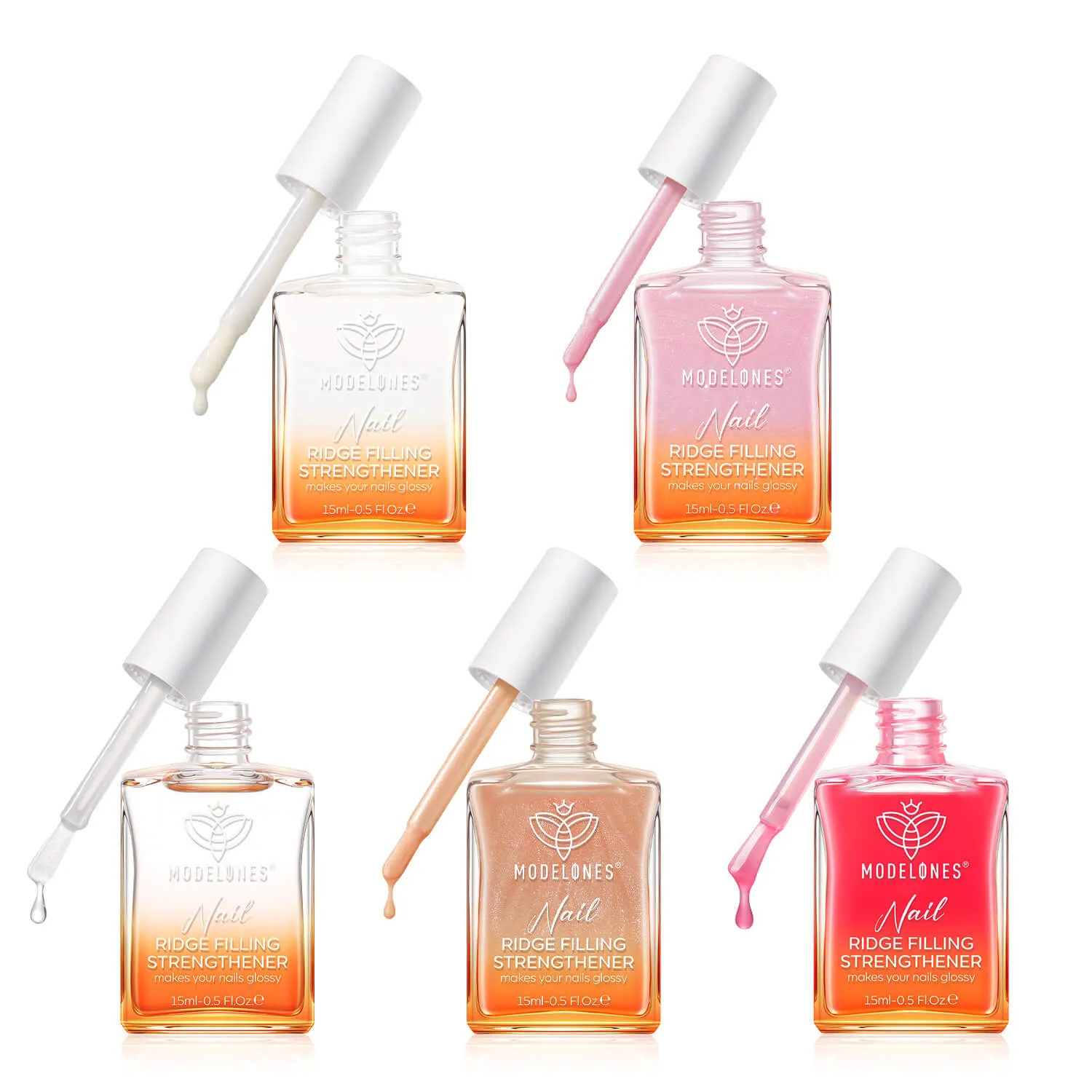 Modelones nagelstärkare bundle set stärkande åsfyllare