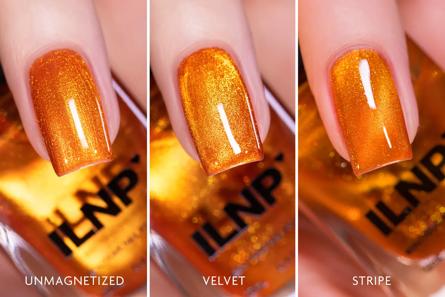 ILNP Golden Hour Amber nagellack magnetisk terrakotta