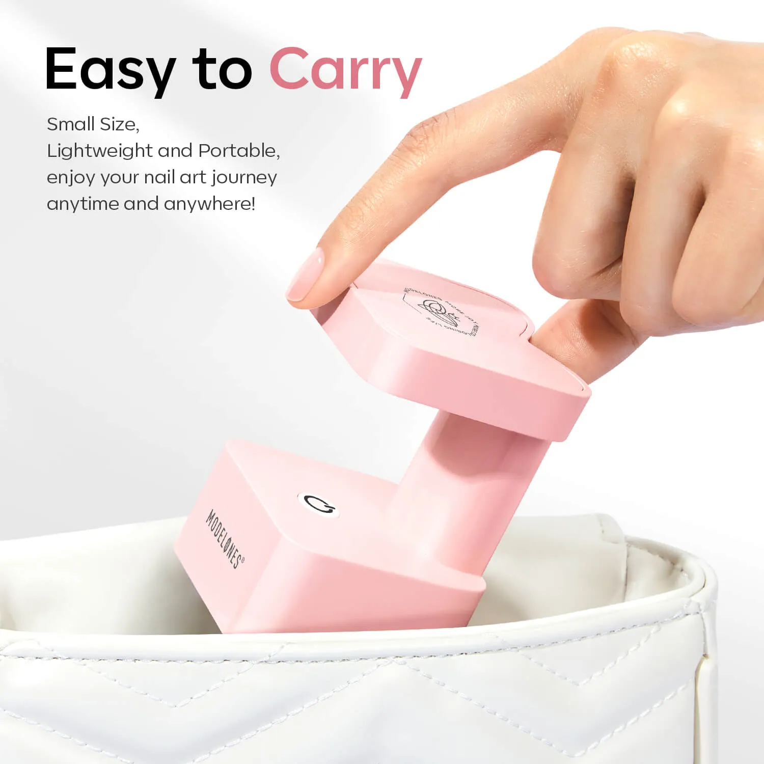 modelones Meow 8W Mini Finger UV nagellampa rosa LED