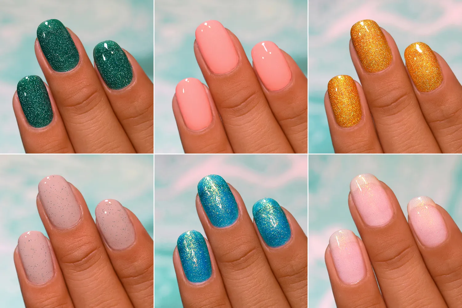 ILNP Tropics Collection nagellack set 6-pack holografisk