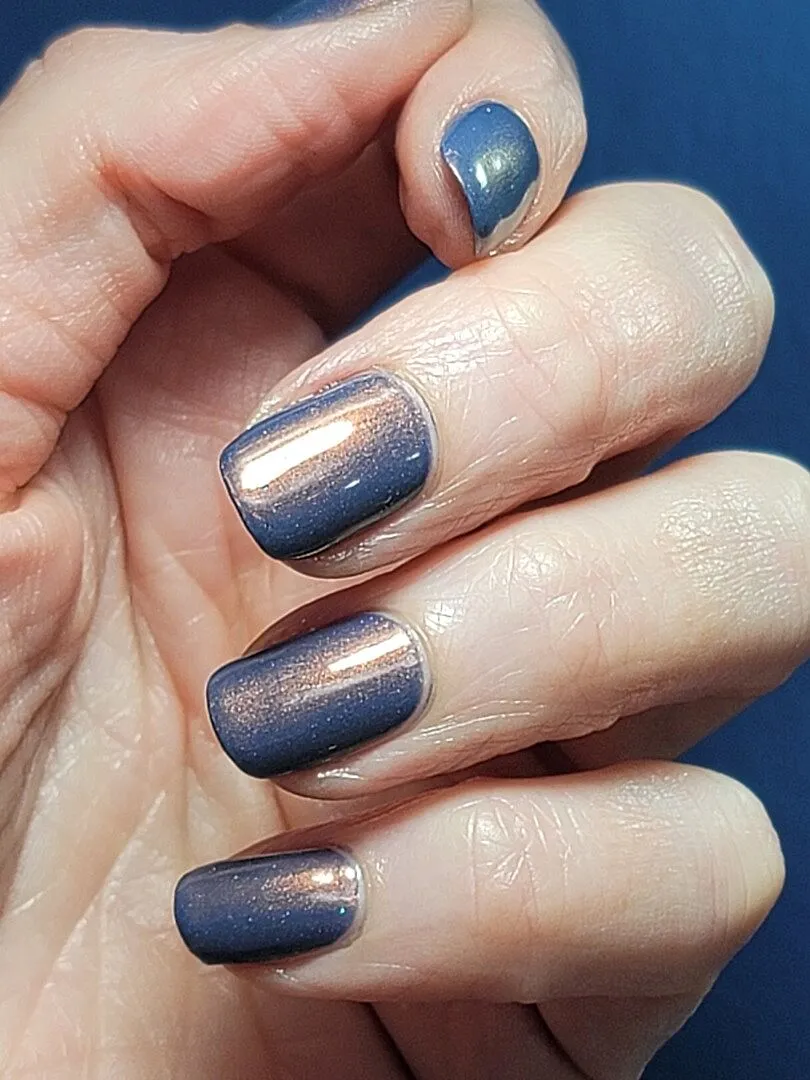 Cirque Colors Velvetine nagellack skifferblå koppar