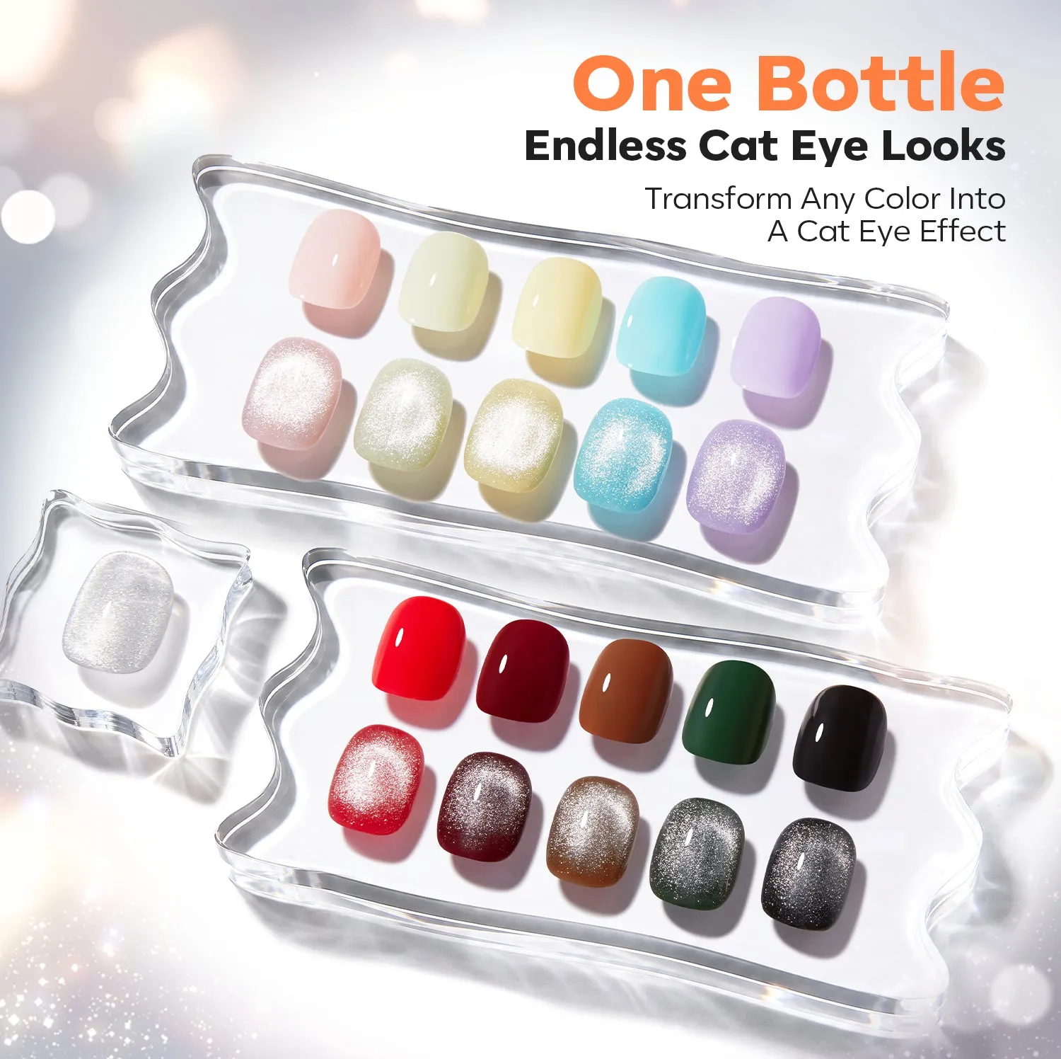 Modelones Cat Eye top coat magnetiskt transparent