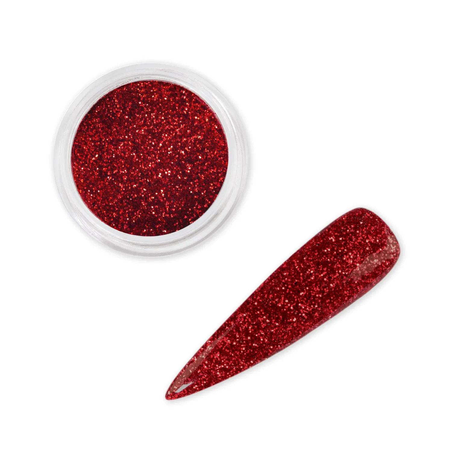 Iz Beauty Candy Cane nagelglitter 6 g rött