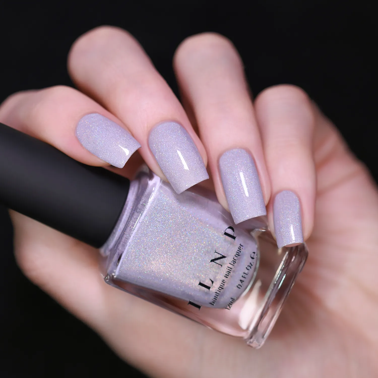 ILNP Save the Date nagellack lila holografisk