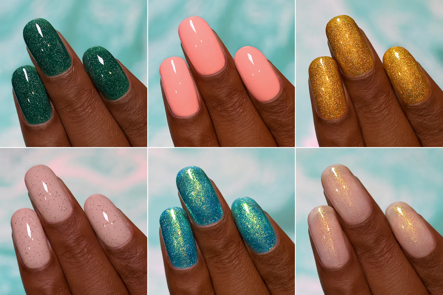 ILNP Tropics Collection nagellack set 6-pack holografisk