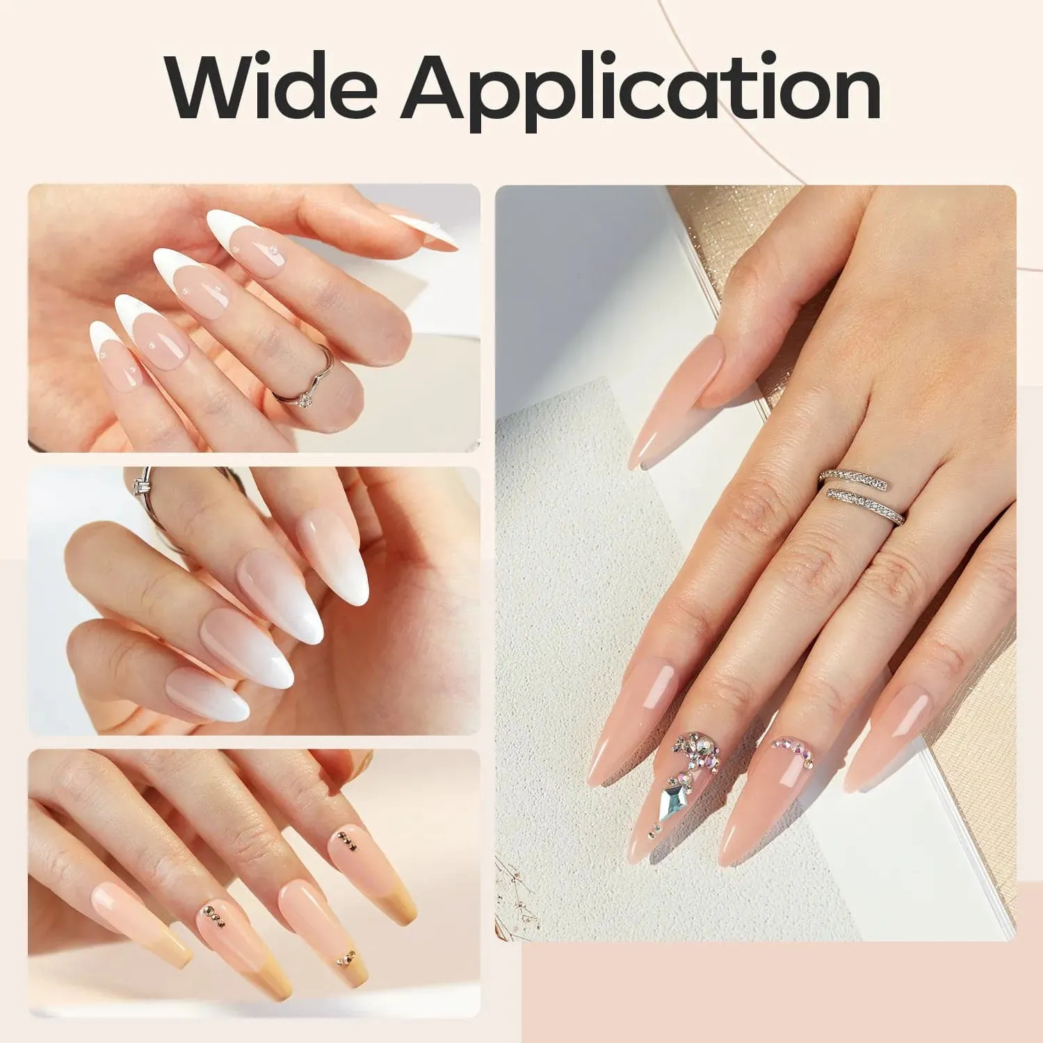 Modelones Builder nagelgel nude brown 15ml täckande
