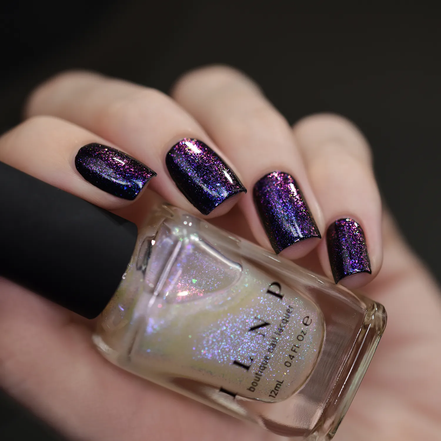 ILNP nagellack Moonstone topper skiftande