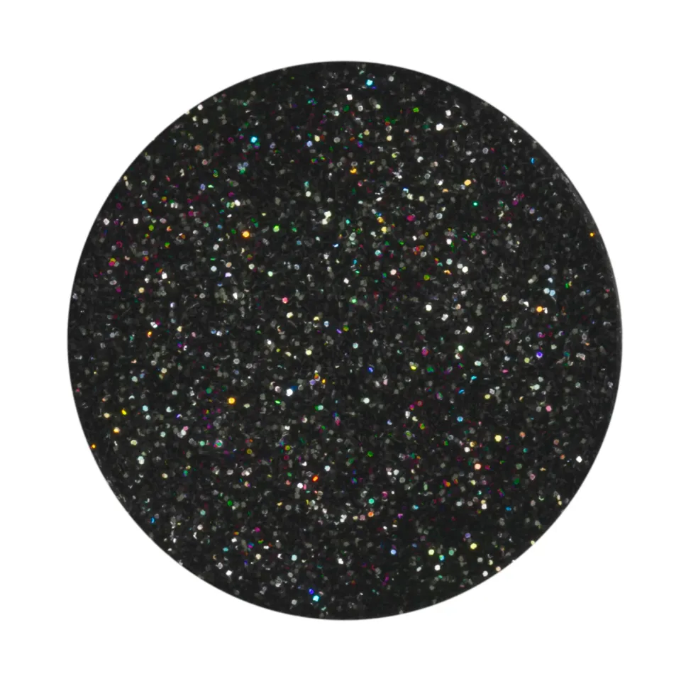 Iz Beauty Silent Night nagelglitter 6g svart holografiskt