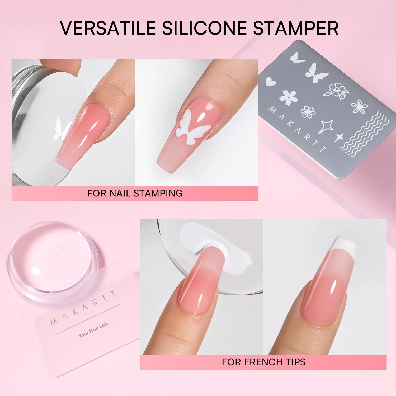 Makartt ColorPot 5-i-1 nail art gel Frosty Blend täckande