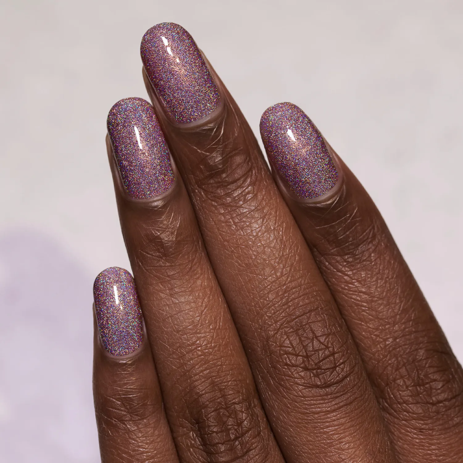ILNP Ultra Holo Close Knit nagellack varmrosa