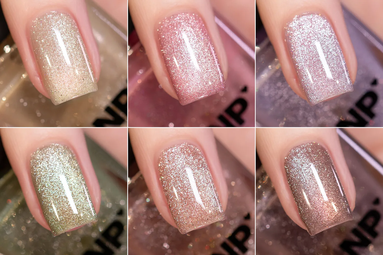 ILNP Velvet Collection nagellacksset 6-pack magnetisk holo