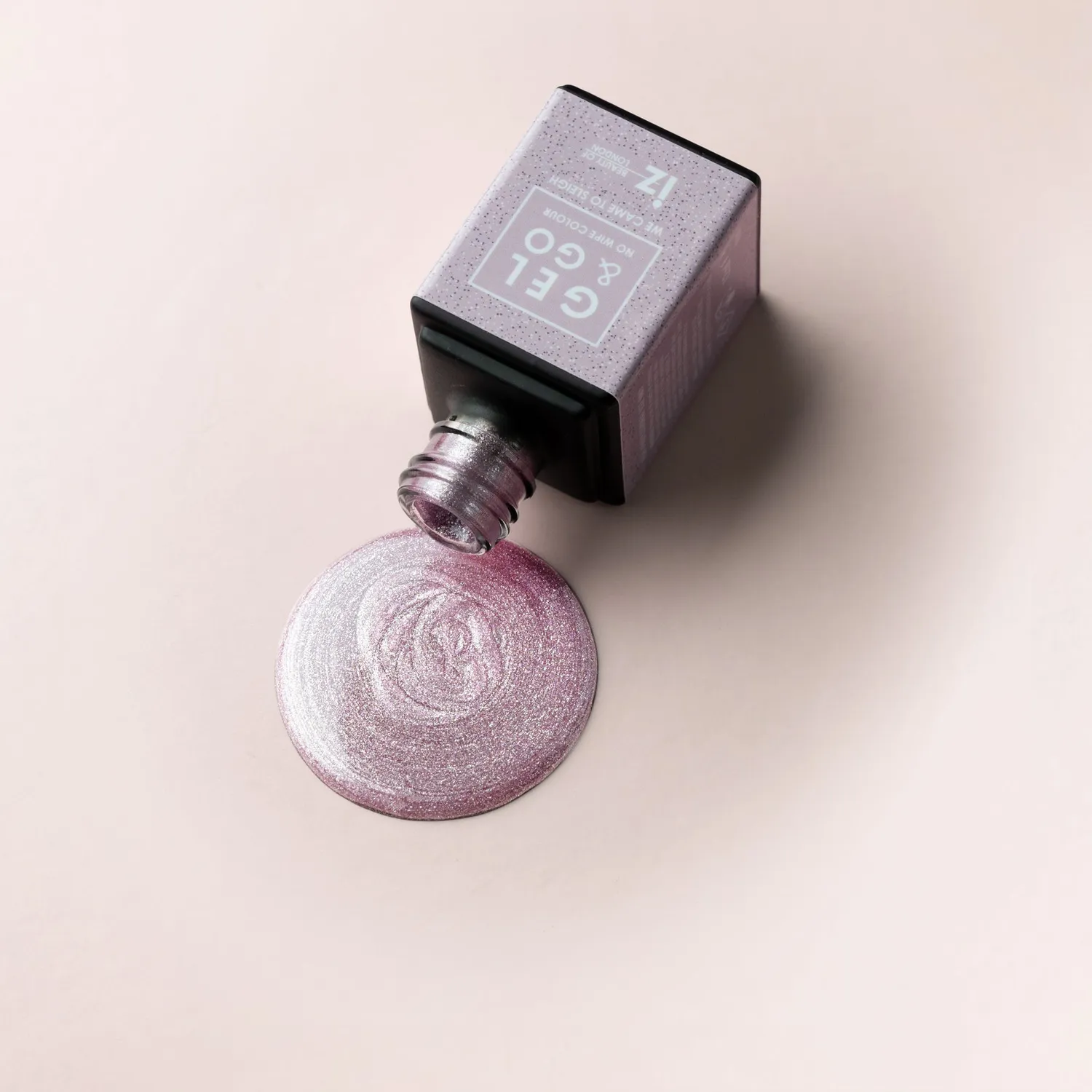 Iz Beauty GEL&GO We Came To Sleigh gellack 12ml glitterlila