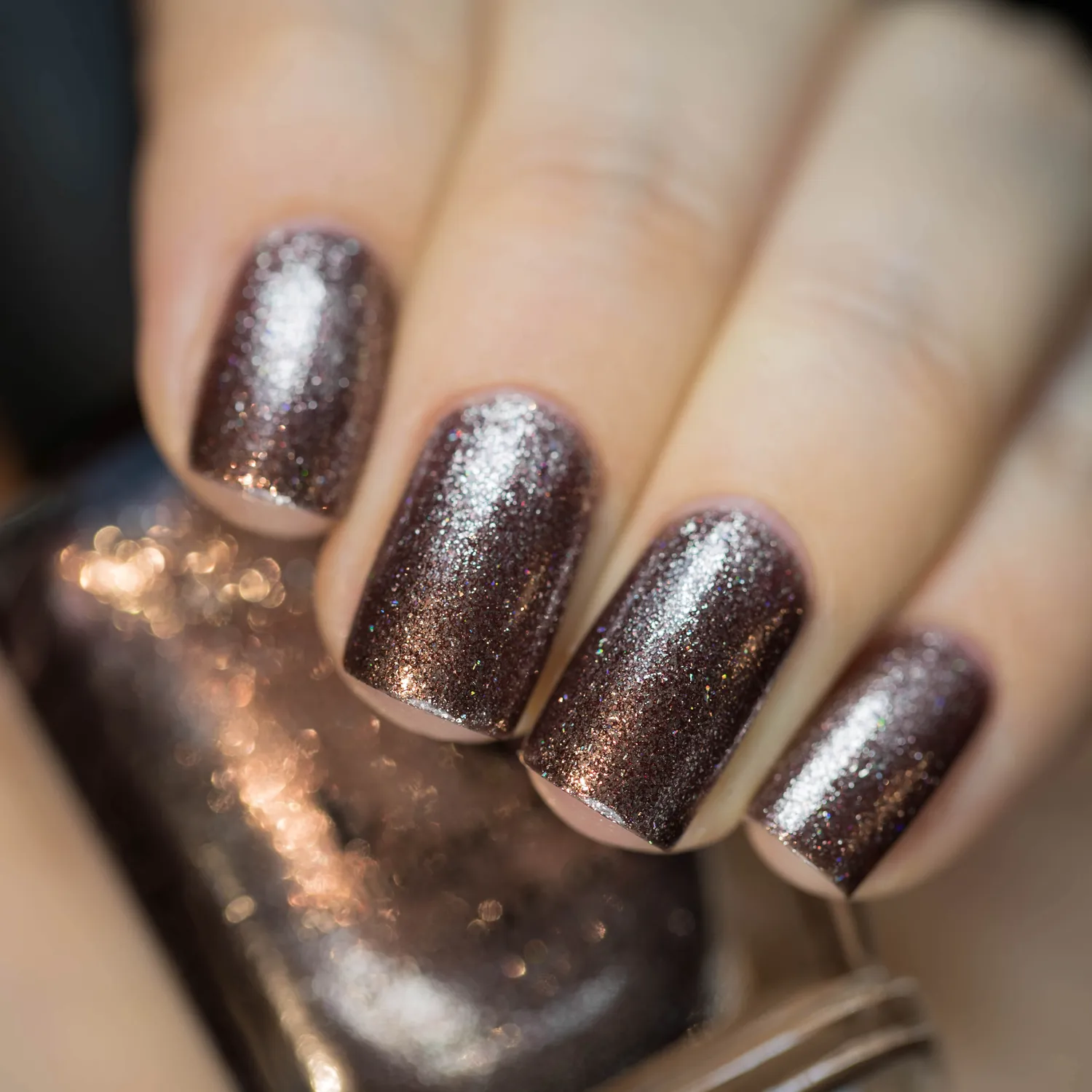 ILNP On The Rocks nagellack brunt metallic