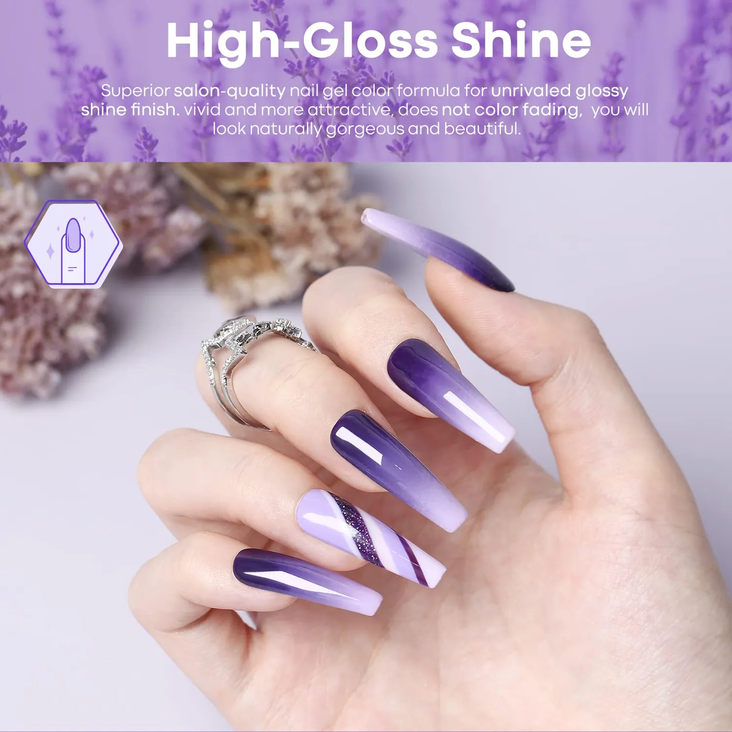 modelones Lilac Obsessions gellackset 6-pack lila