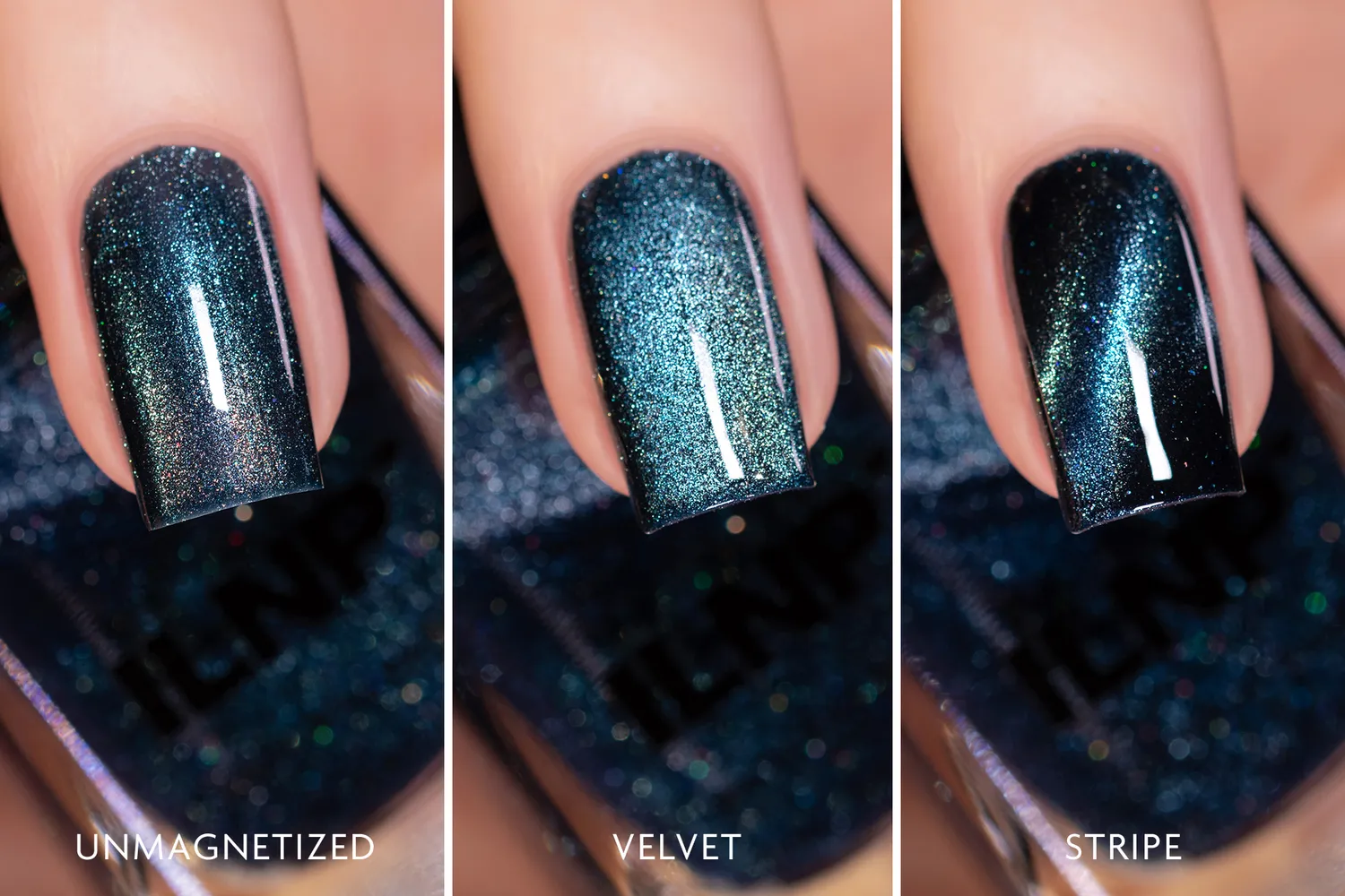 ILNP Ritual nagellack mörk teal magnetiskt
