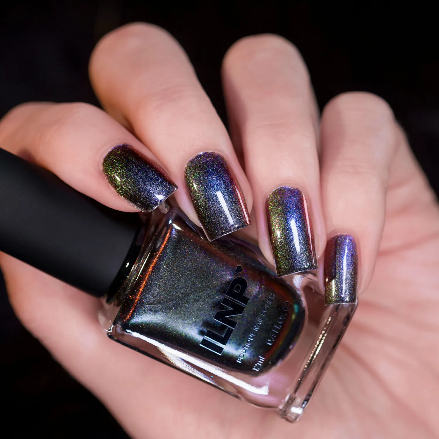 ILNP Cosmos Orbit nagellack gråblå multikrom