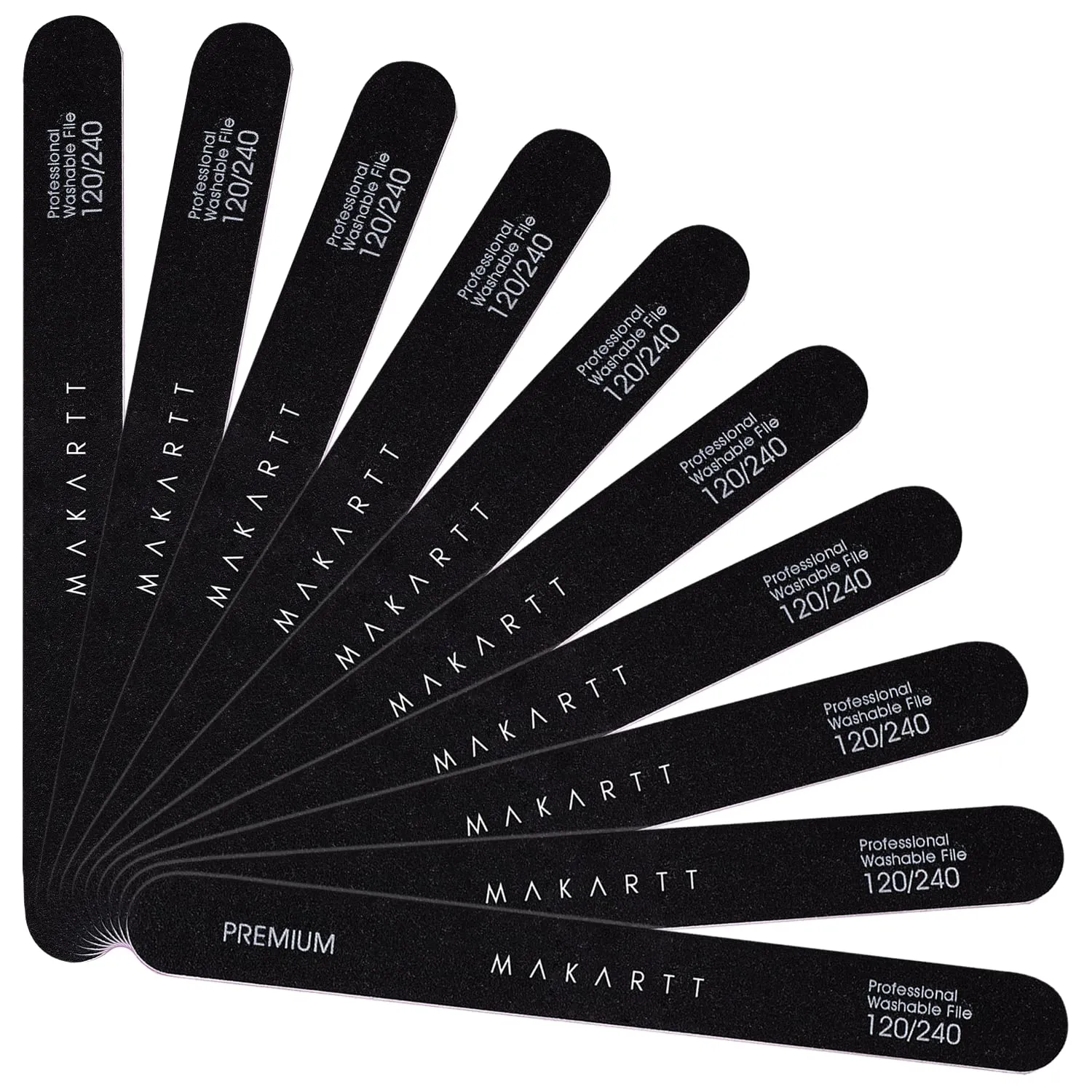 Makartt Nail Buffer Block Set 100/180 10-pack svart