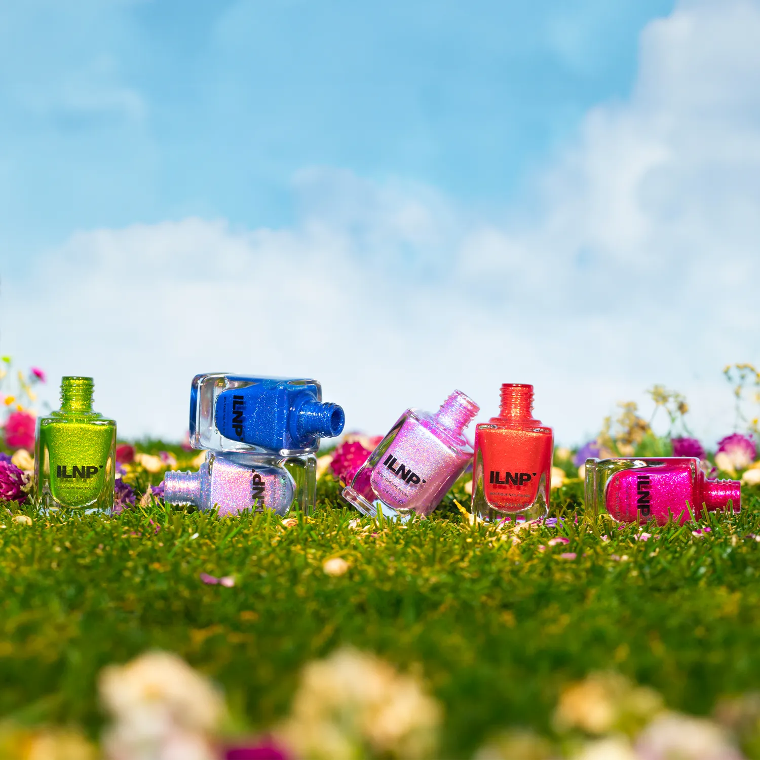 ILNP Wildflowers nagellack 6-pack skiftande skimmer