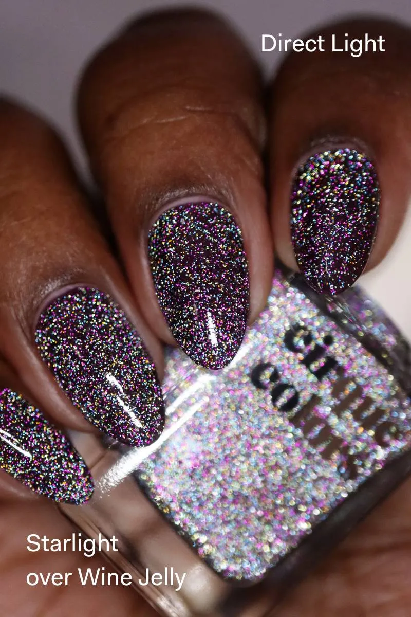 Cirque Colors Starlight nagellack topper reflexglitter