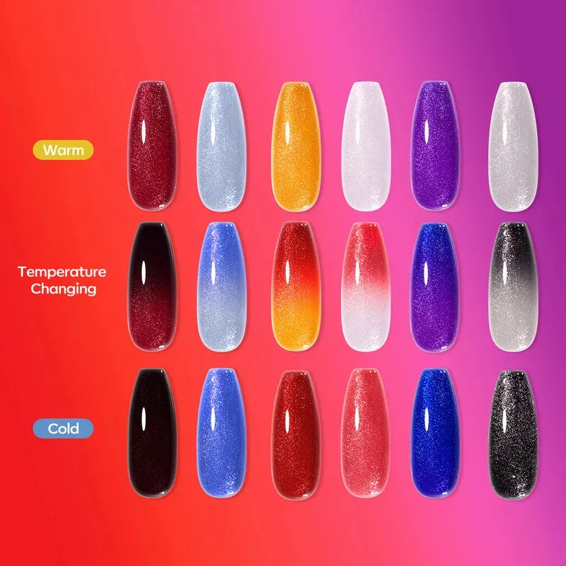 modelones Mixed Flavors gellack set 6 färger thermal