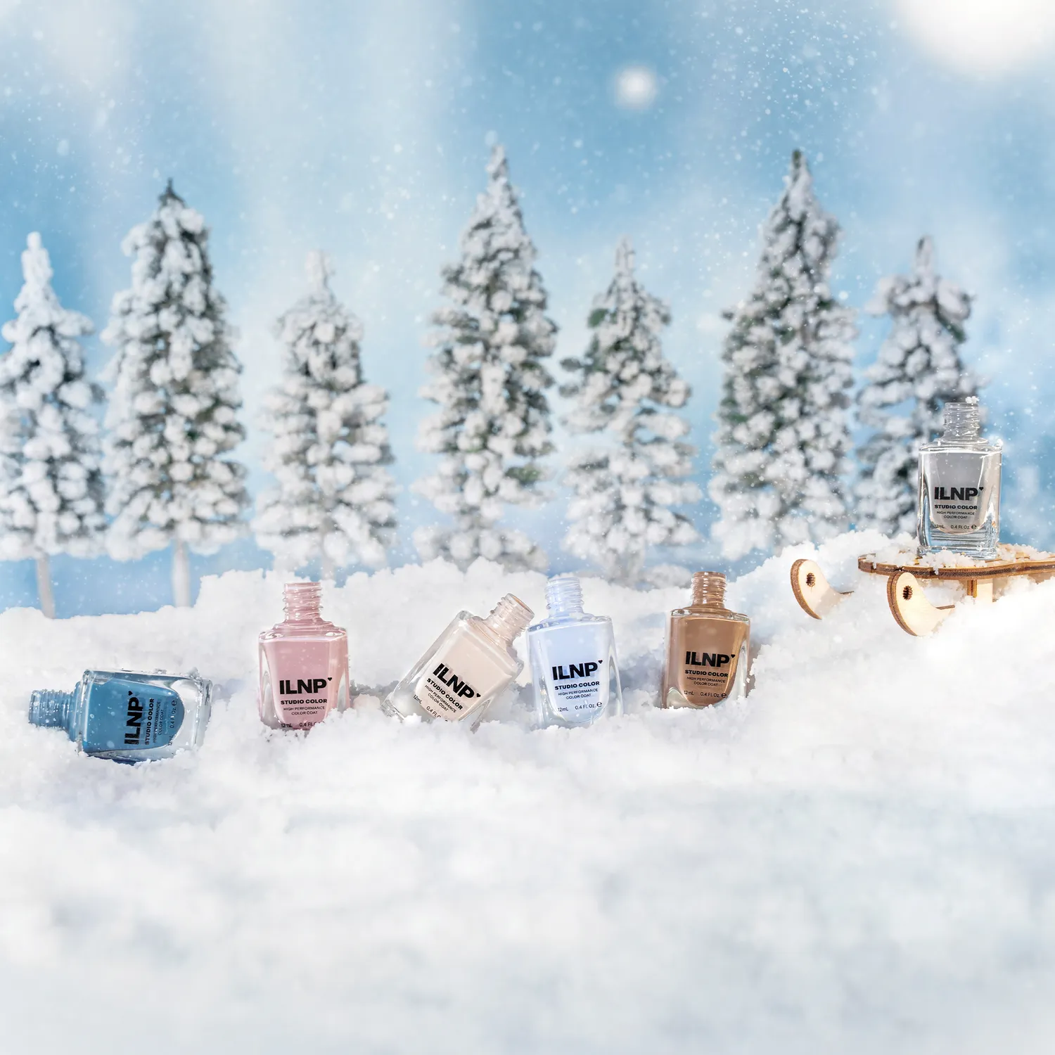 ILNP Snow Day nagellackset 6-pack krämig vinter