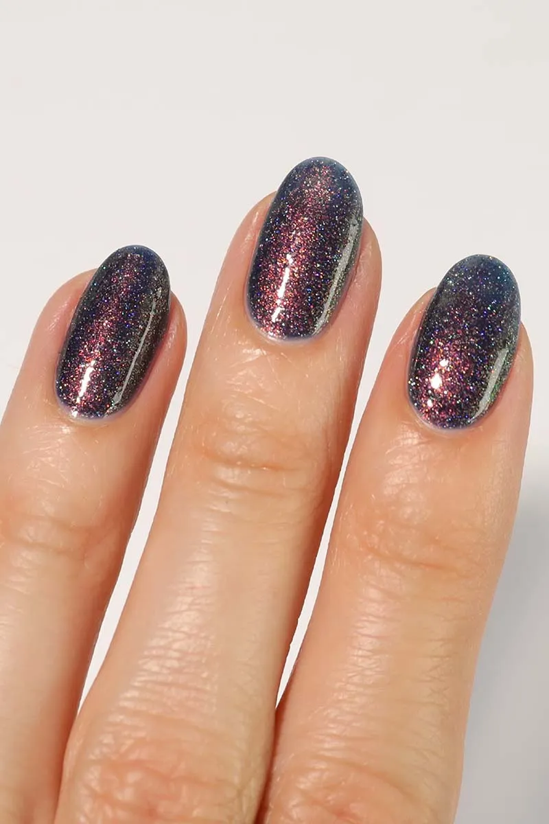Cirque Colors Good Fortune nagellack blå holografisk skimmer