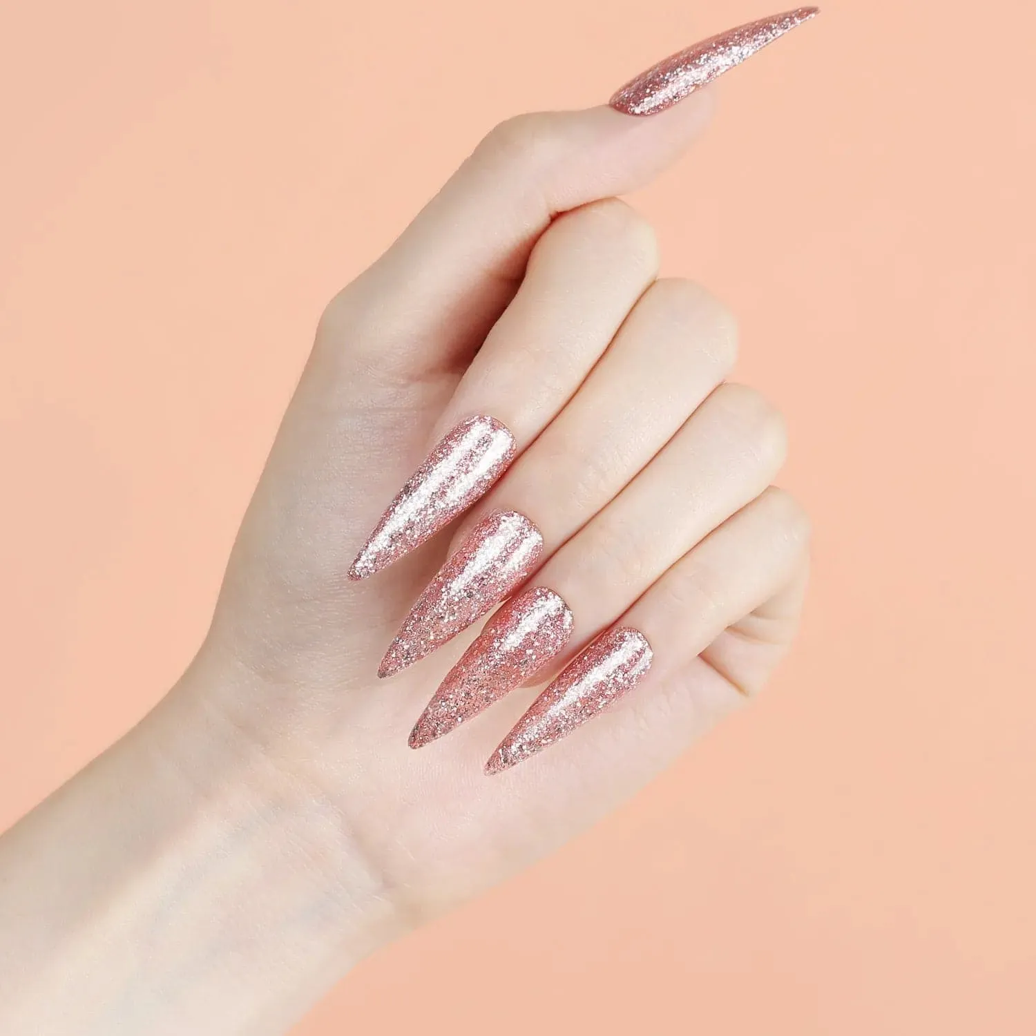 Modelones Stiletto Clear nageltips lång 200-pack