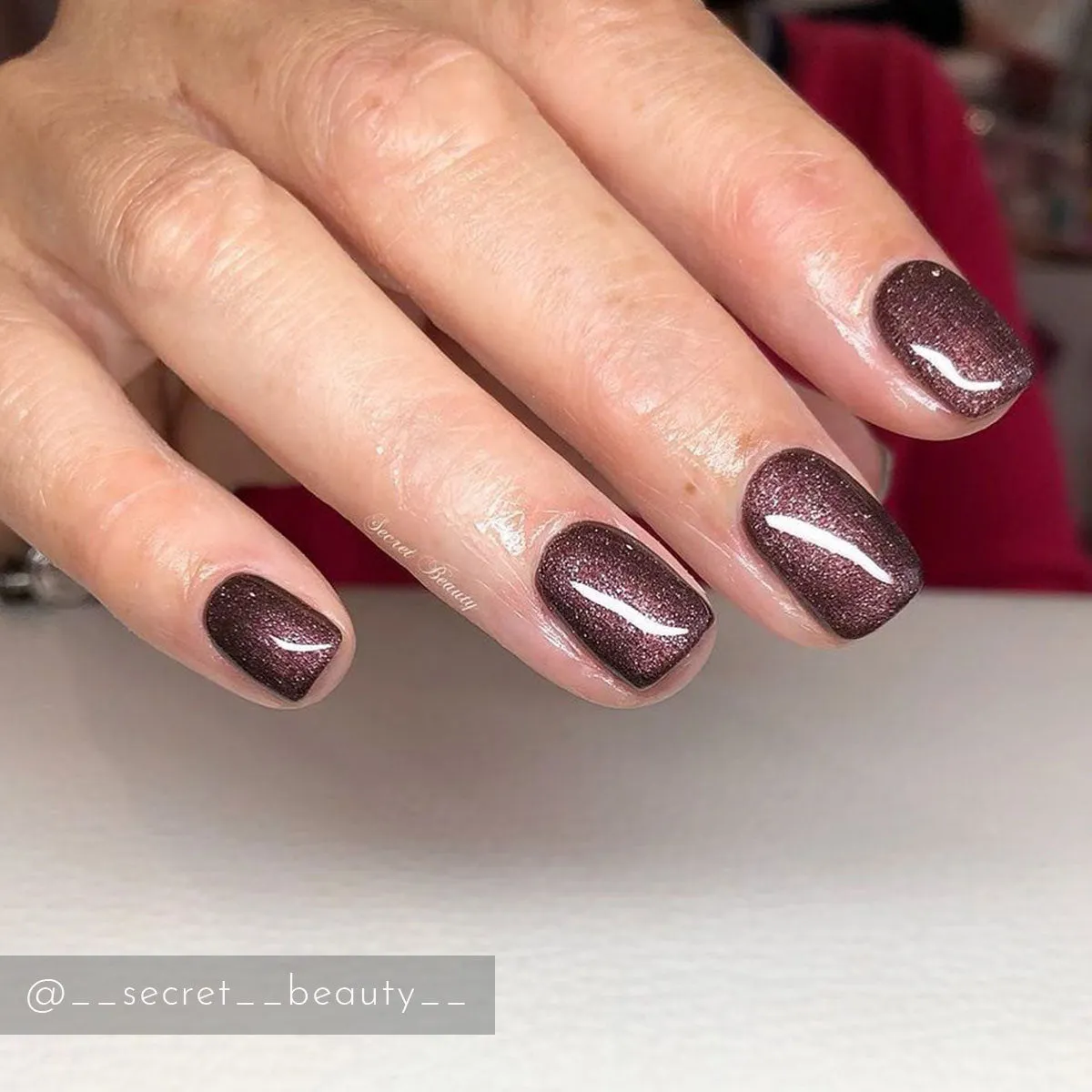 Iz Beauty Hot Chocolate CG916 gel 4g mörkbrun skimrande