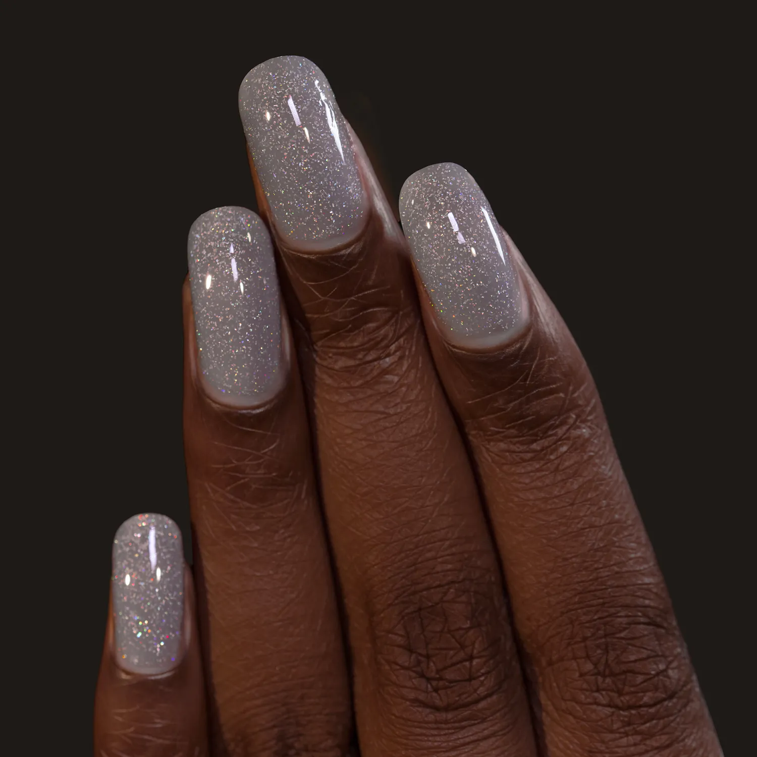 ILNP Sled Day nagellack ljusgrå jelly