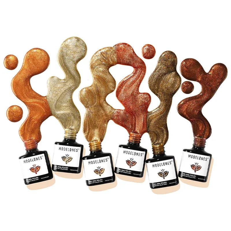 Modelones Before Sunset gellack 6-pack orange cat eye