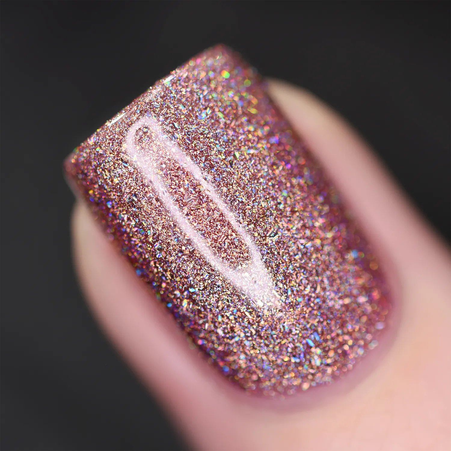 ILNP Ultra Holo Close Knit nagellack varmrosa
