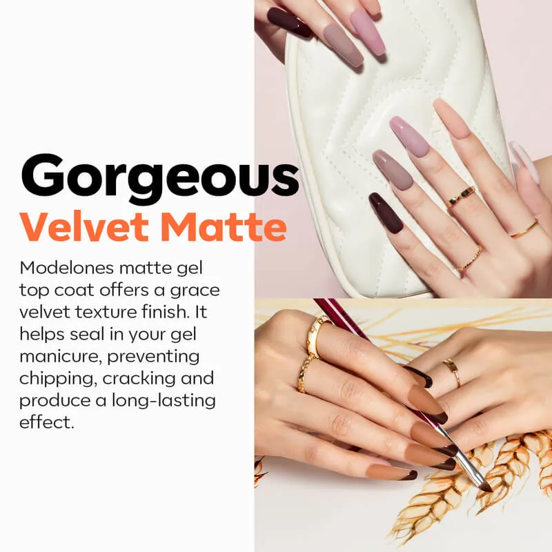 Modelones Hema-Free Matte & Shine Top Coat gellack 3x10ml