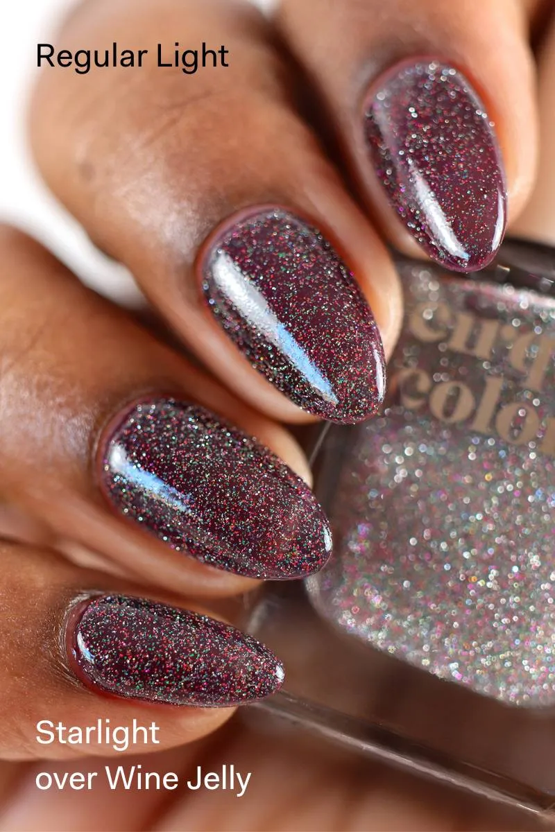 Cirque Colors Starlight nagellack topper reflexglitter