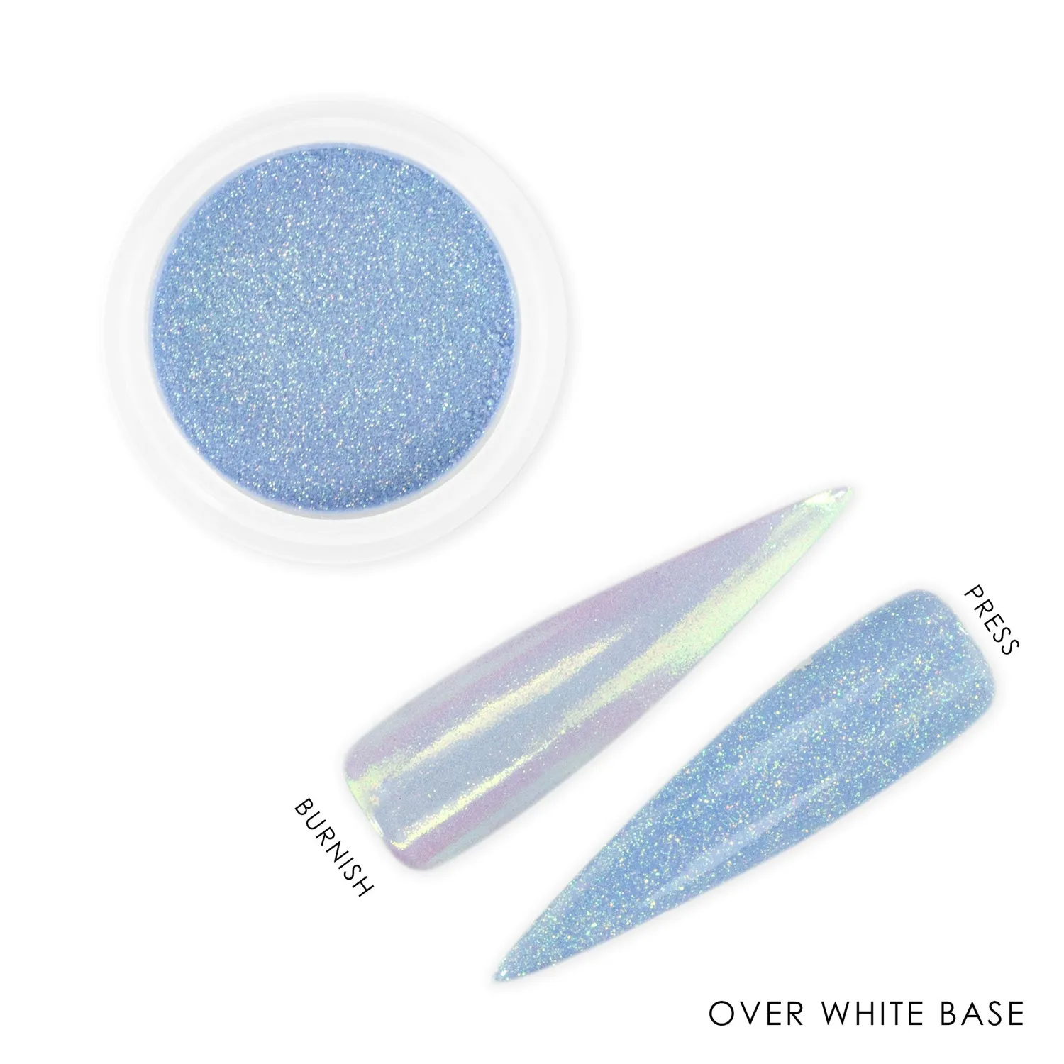 Iz Beauty Night Fever nagelglitter 6g pastellblå