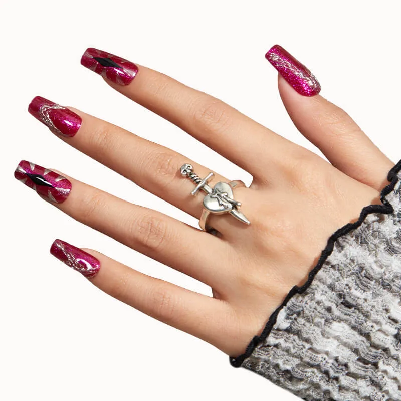 Modelones Inspire Gel Ruby Night gellack 15 ml röd shimmer