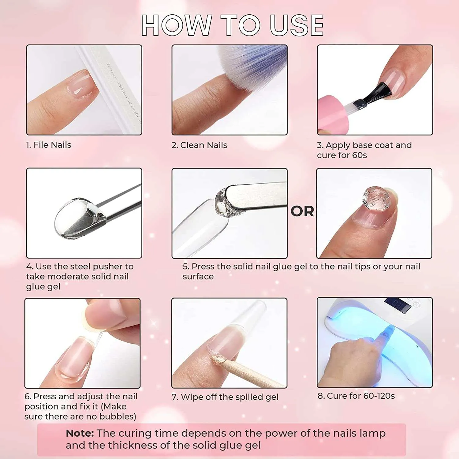 Makartt Solid Nail Gel nagellim clear 15g fast