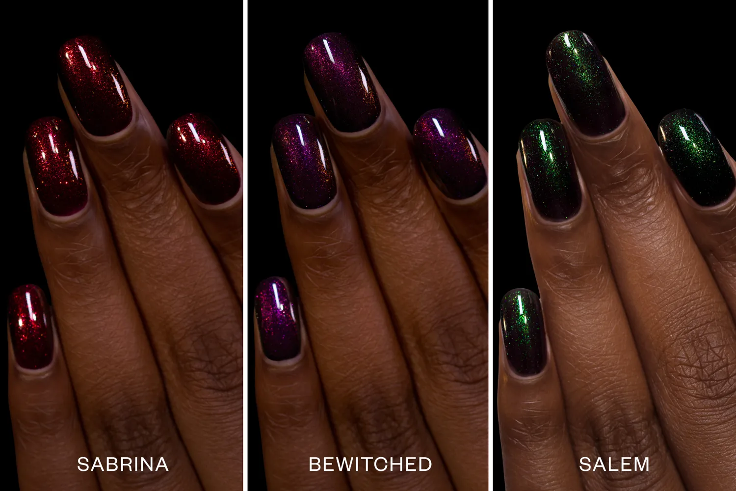 ILNP Black Cat Bundle nagellack 3-pack mörk