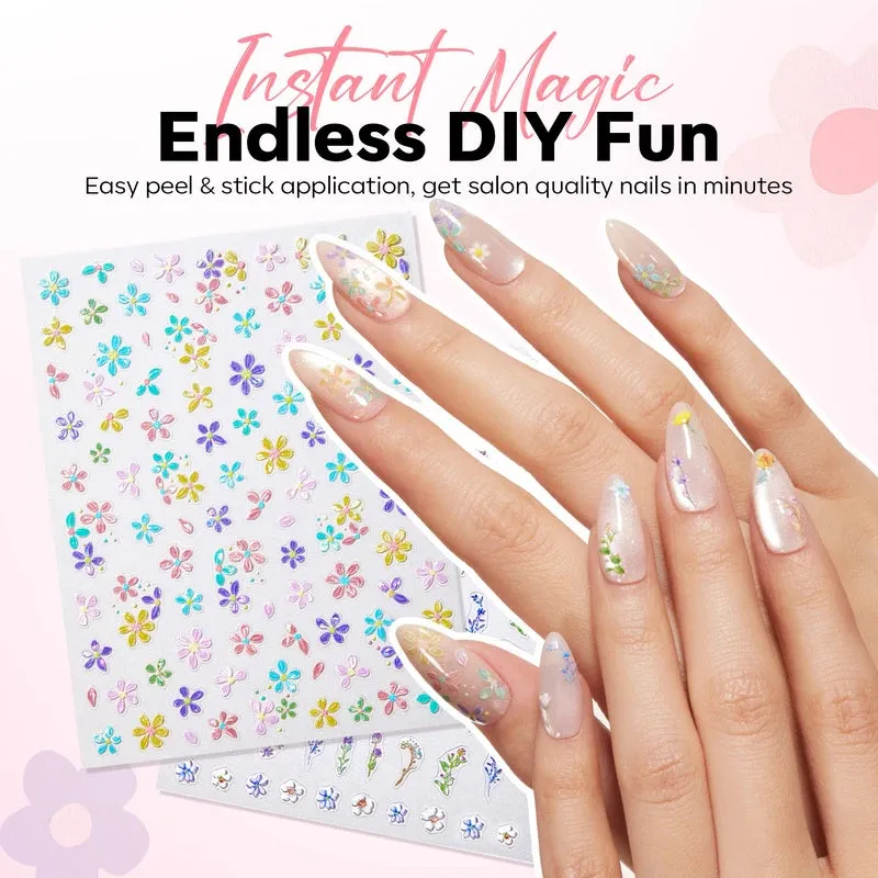 Modelones Spring Love nagelklistermärken 5-pack