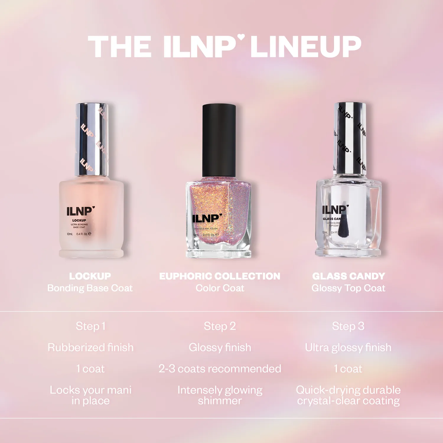 ILNP Euphoric Collection nagellacksset 6-pack skimrigt