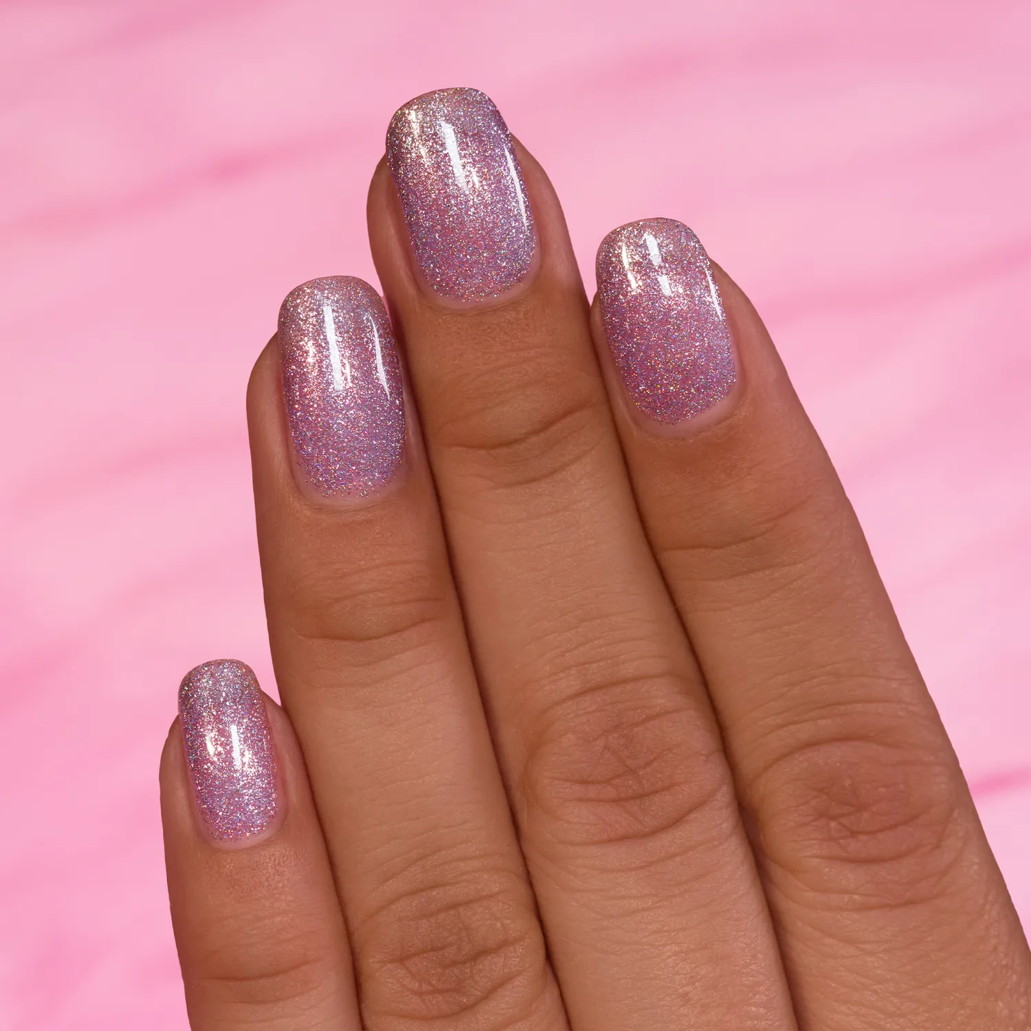 ILNP Sugar Cube nagellack lila holografiskt glitter